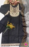 Si 336 Slub Cotton With Embroidery Work Top With Bottom Dupatta